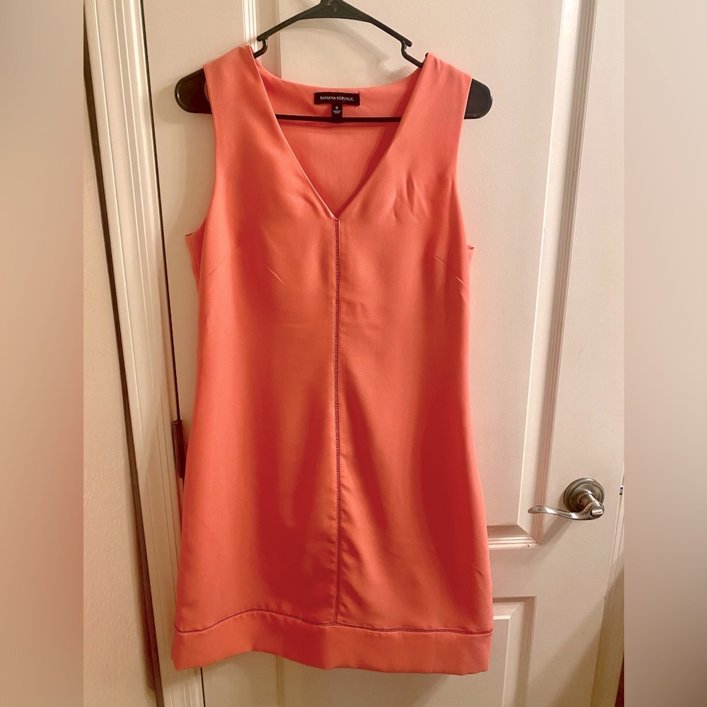 Banana Republic Coral Shift Dress